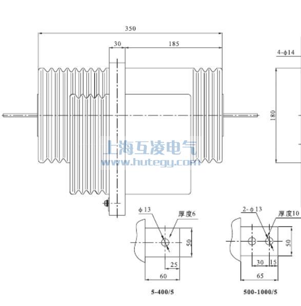 LFZB8-10B電流互感器側視圖