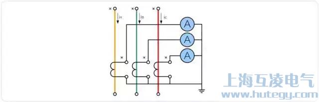 三相完全星形電流互感器接線圖